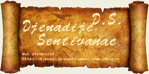 Đenadije Sentivanac vizit kartica